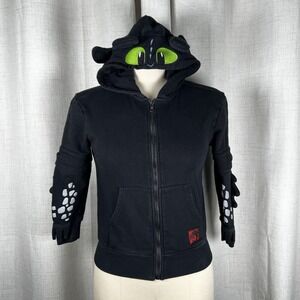 Epic Universal Toothless How To Train Your Dragon Zip Up Hoodie Youth Medium